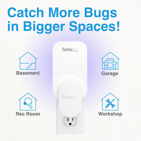 Safer Home refill card with wall-side glue keeps mess out of sight.