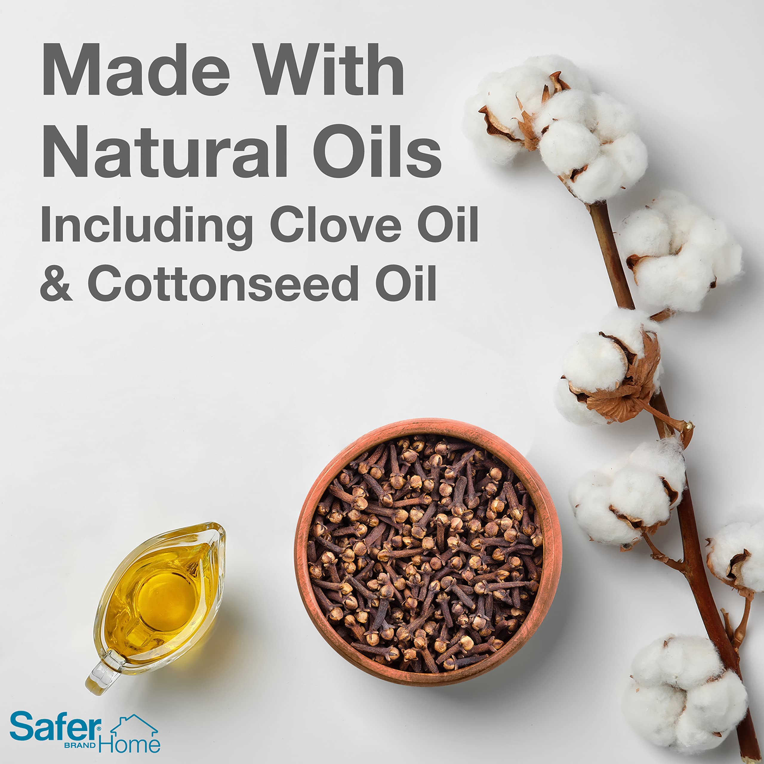 Safer SH110 helps deter spiders in corners with a natural oil blend.
