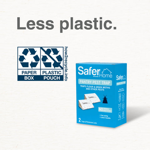 Monitor and respond quickly with Safer’s visible shield against pantry pests