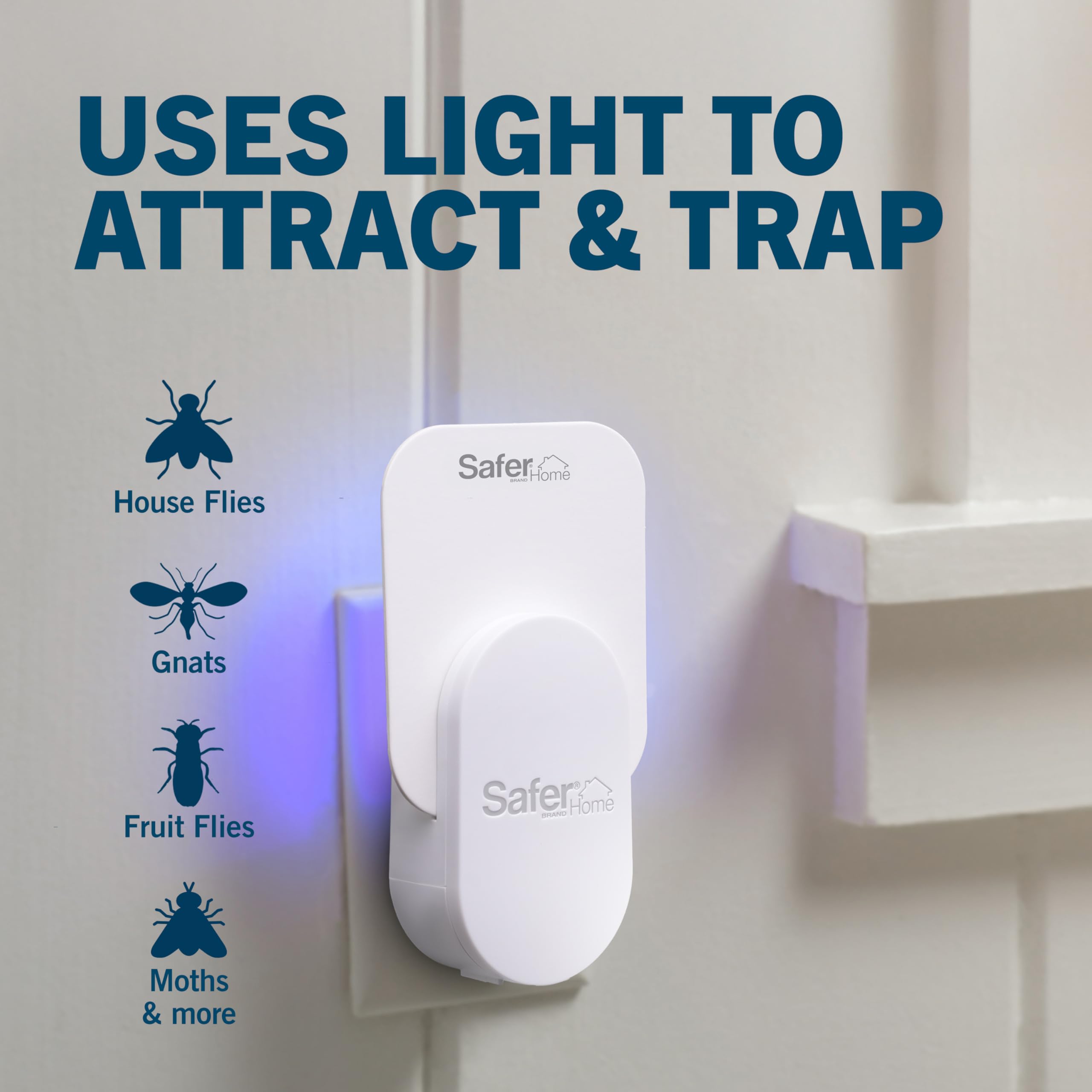 Safer SH502 discreet design blends with home decor while trapping bugs