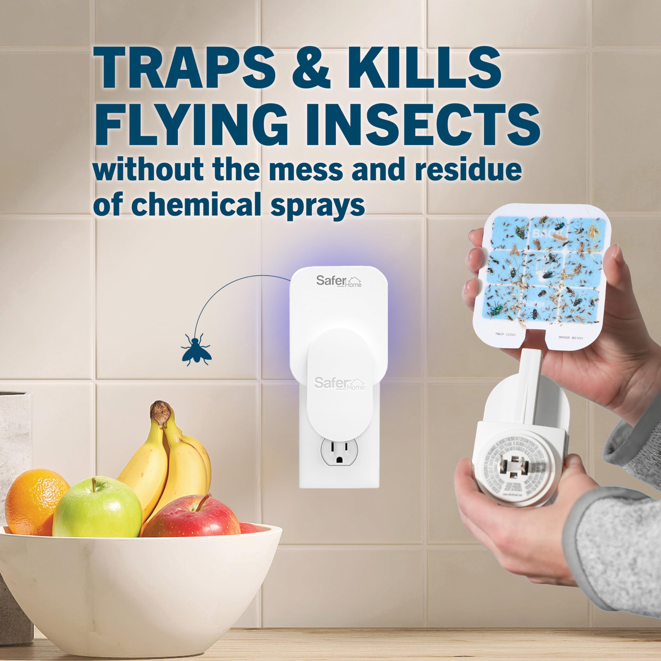 Safer SH502 rotates to fit any outlet while catching pests