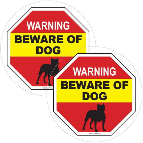 Safety Magnets ZOCO window cling on glass with bold warning.