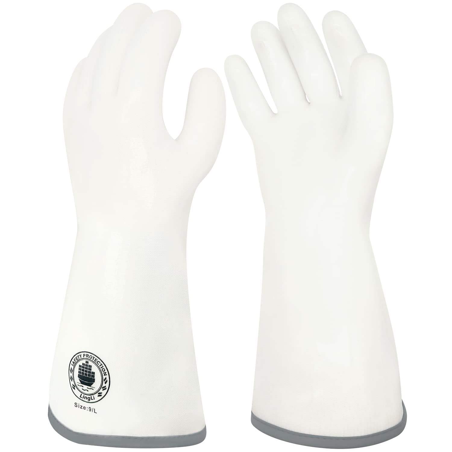 Safety Protection Lingli silicone barbecue mitts shown for secure grip during hot handling