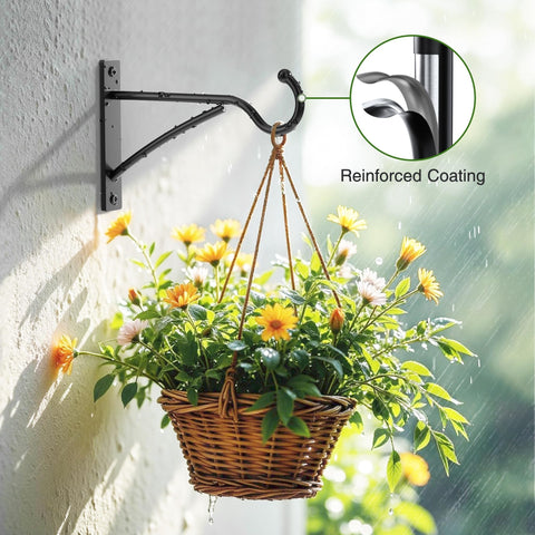Saffruff 30 lb capacity hooks suited for baskets, feeders, and lanterns.