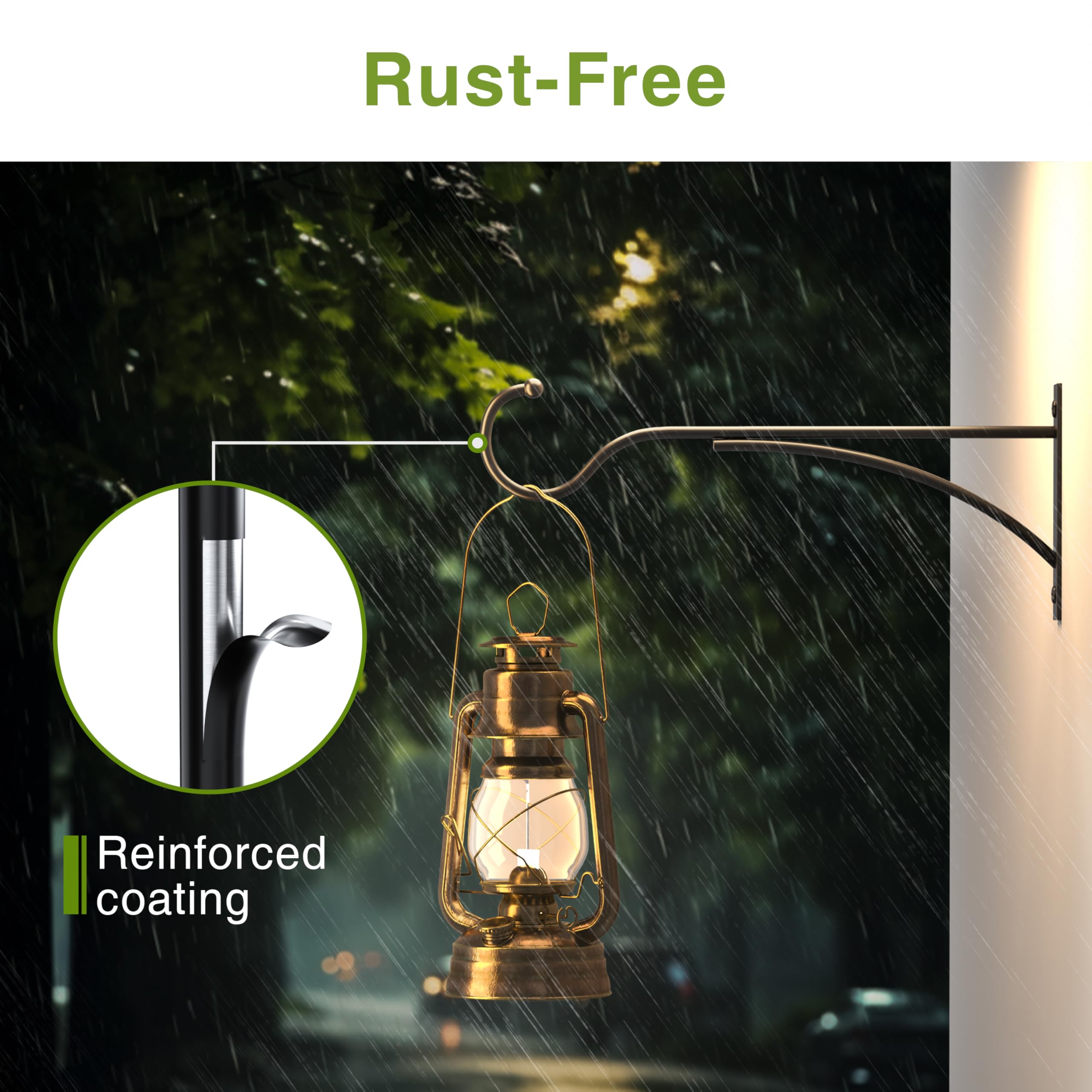 Saffruff bird feeder hanger shows multi-use capability in outdoor spaces.