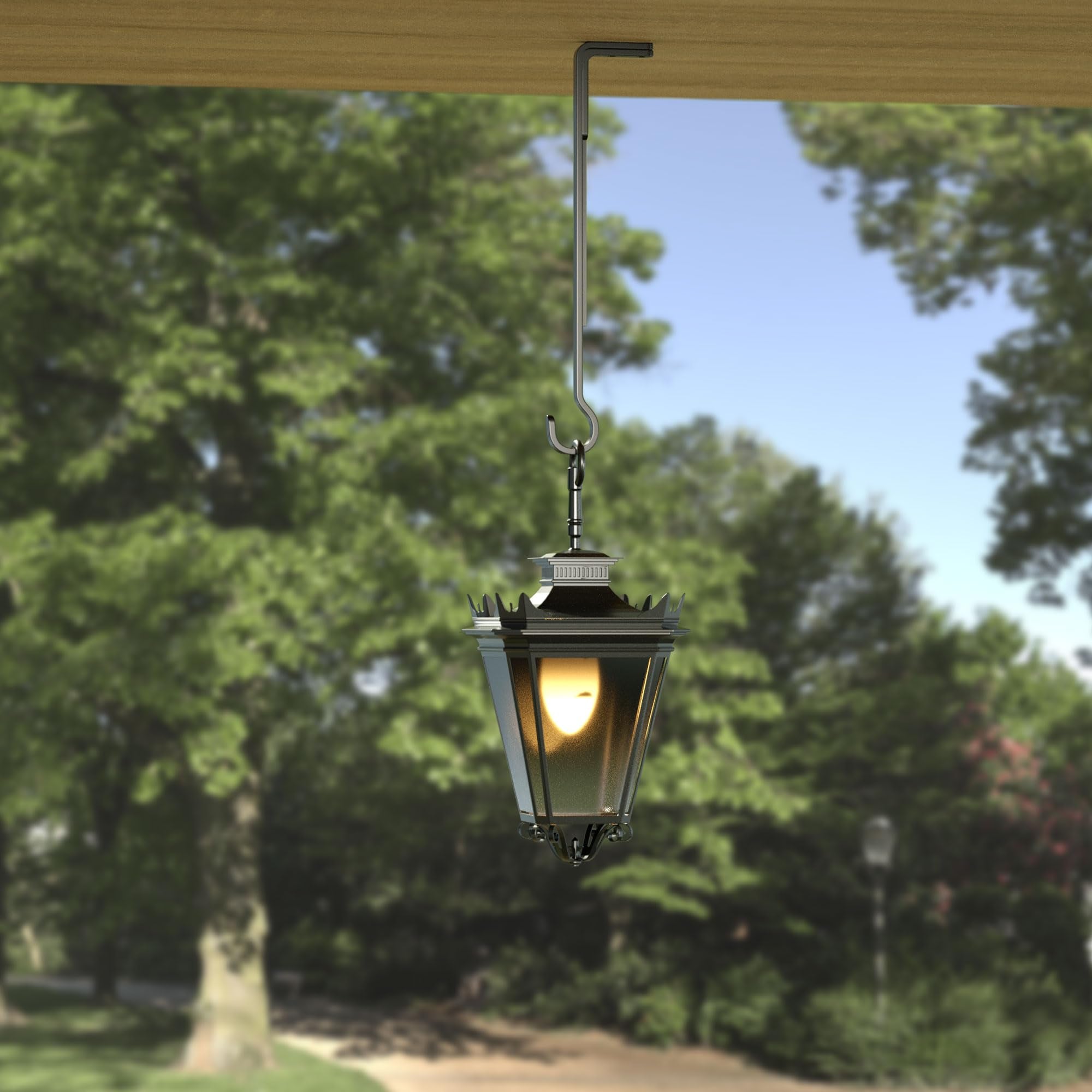 Saffruff bird feeder hanger, sturdy hook for garden visitors.