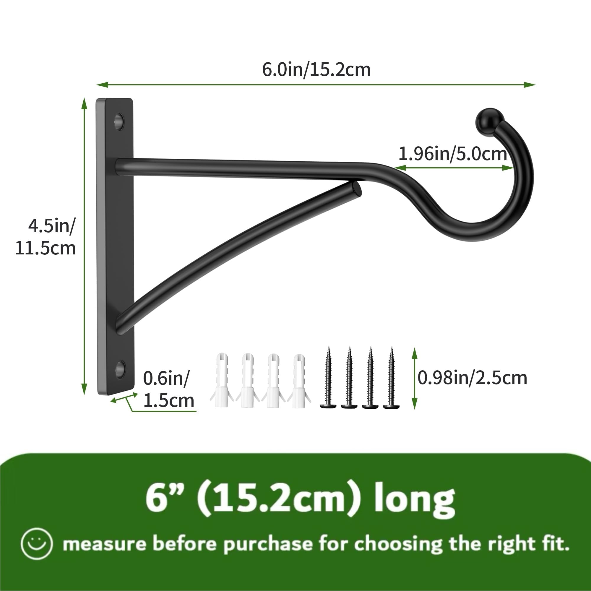 Saffruff heavy-duty wall brackets providing stable mounting.