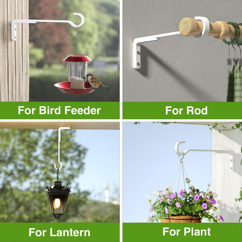 Saffruff outdoor metal bracket mounts plants securely on walls