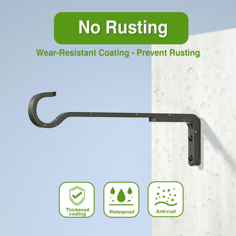 Saffruff rustproof coated hanger withstands weather for long outdoor use.