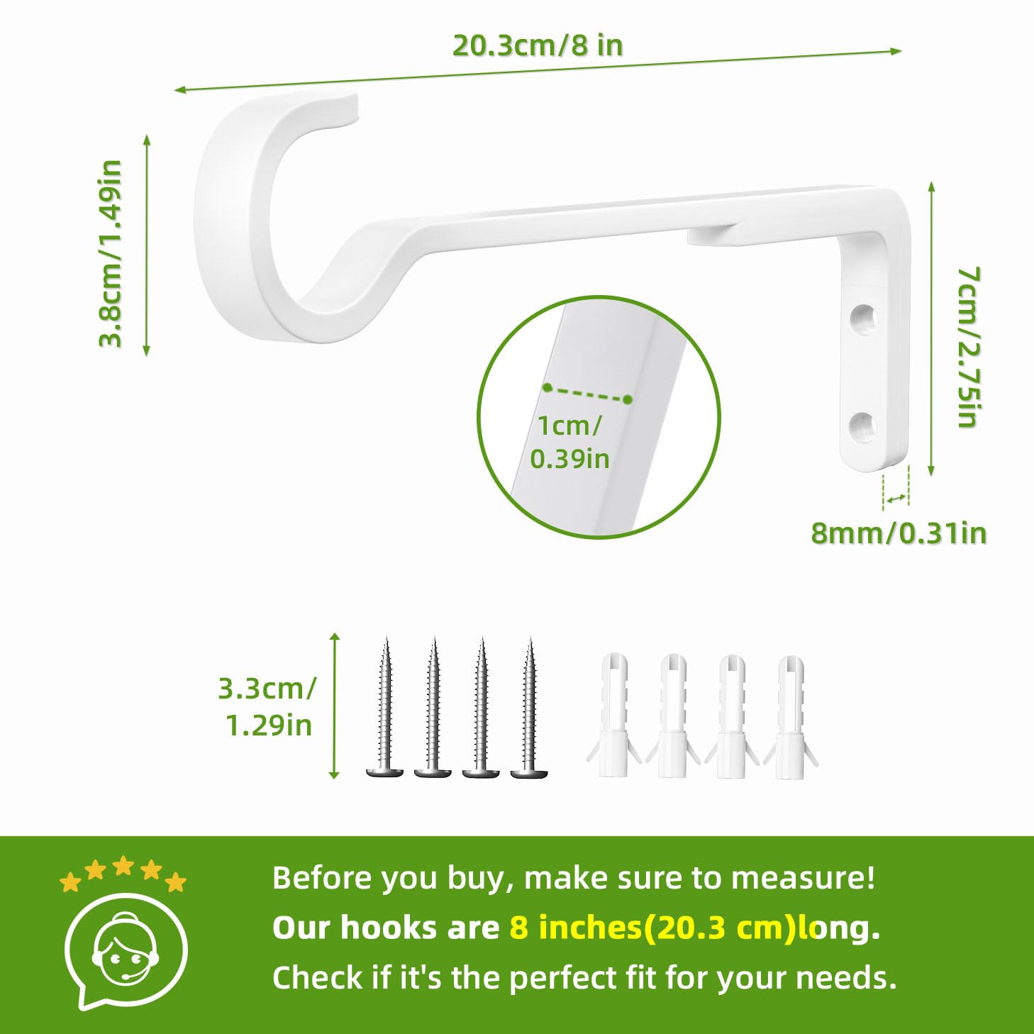 Saffruff rustproof weatherproof hanger for outdoor use