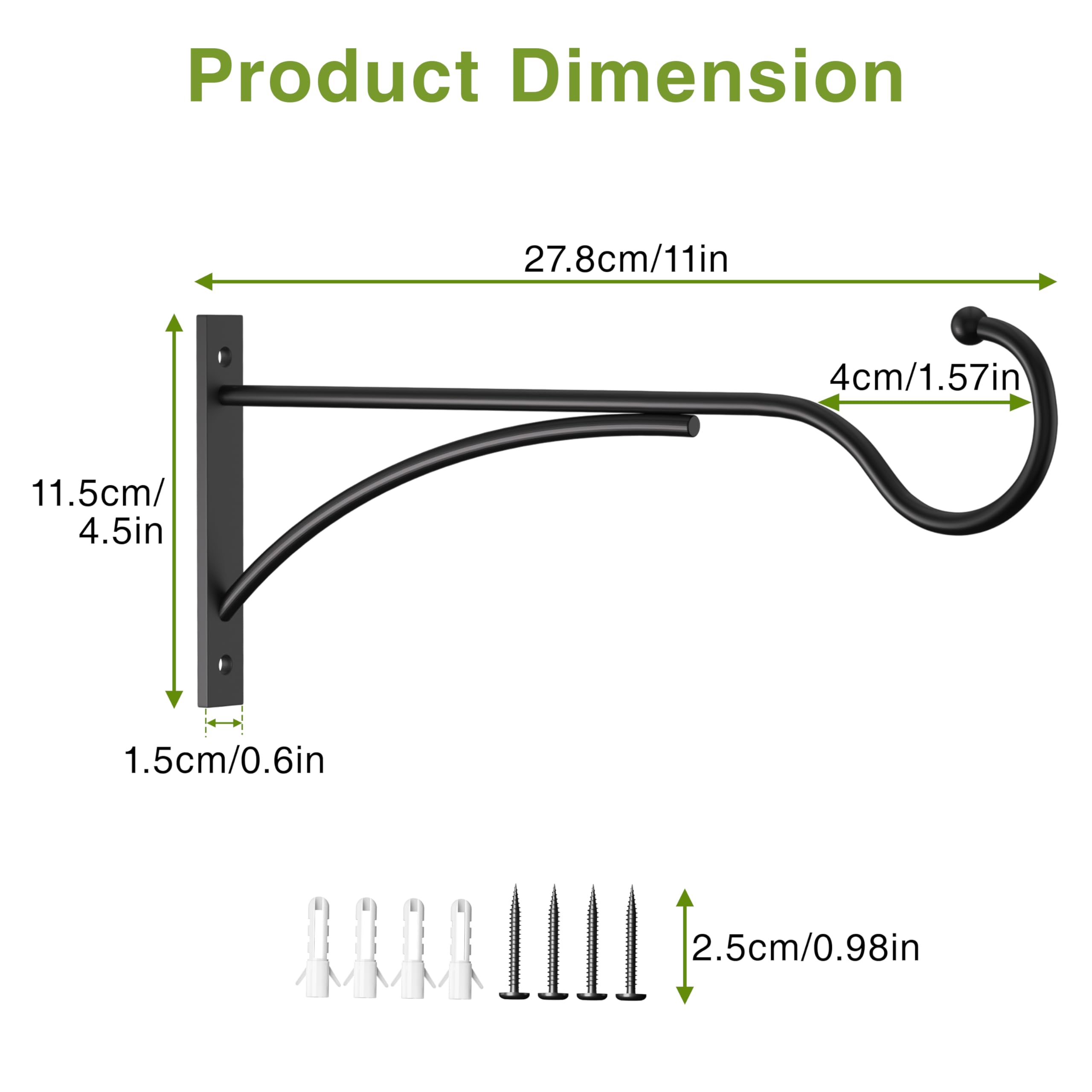 Saffruff wall mount installation with screws included for easy setup.