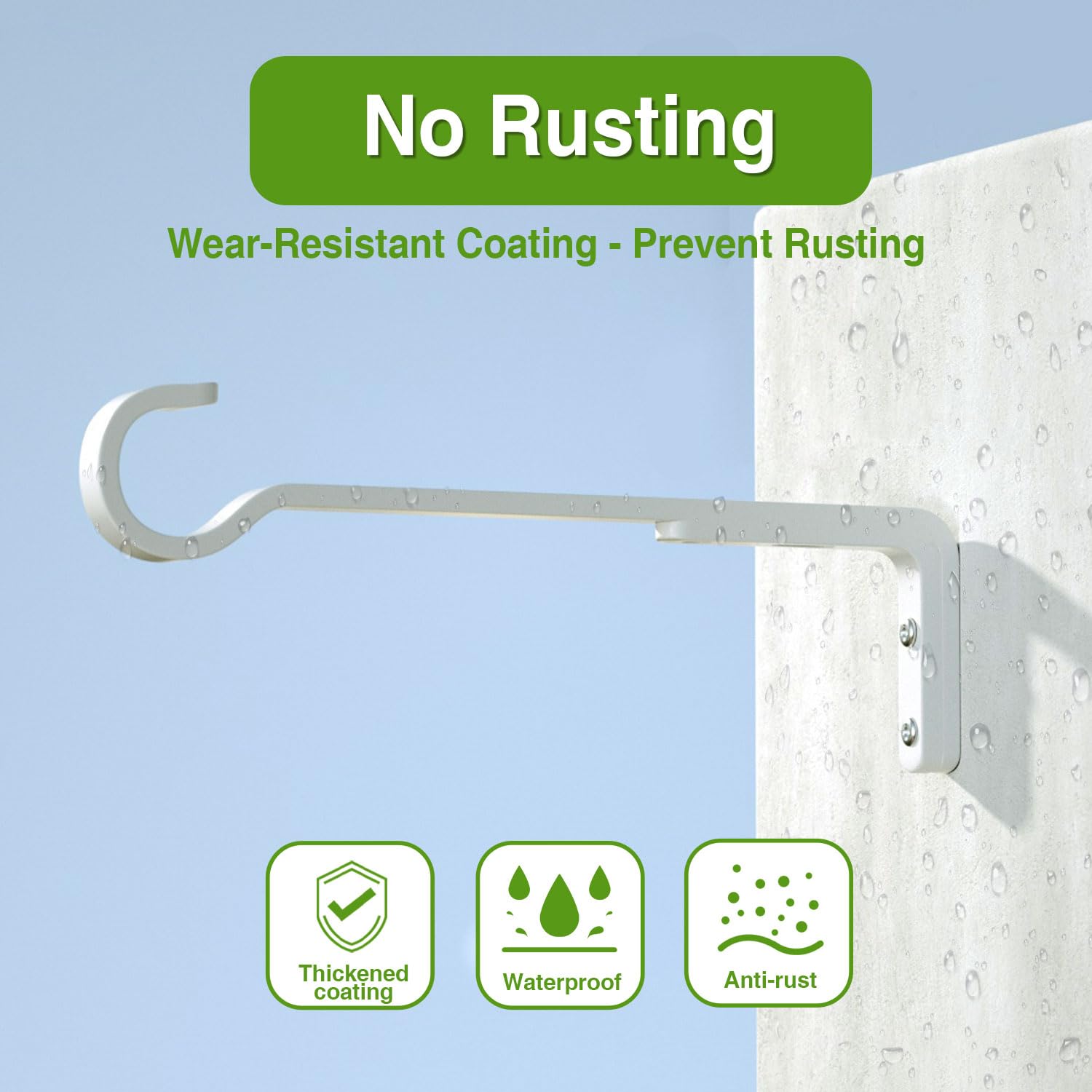 Saffruff wall-hanger hook supports up to 20kg for heavy plants
