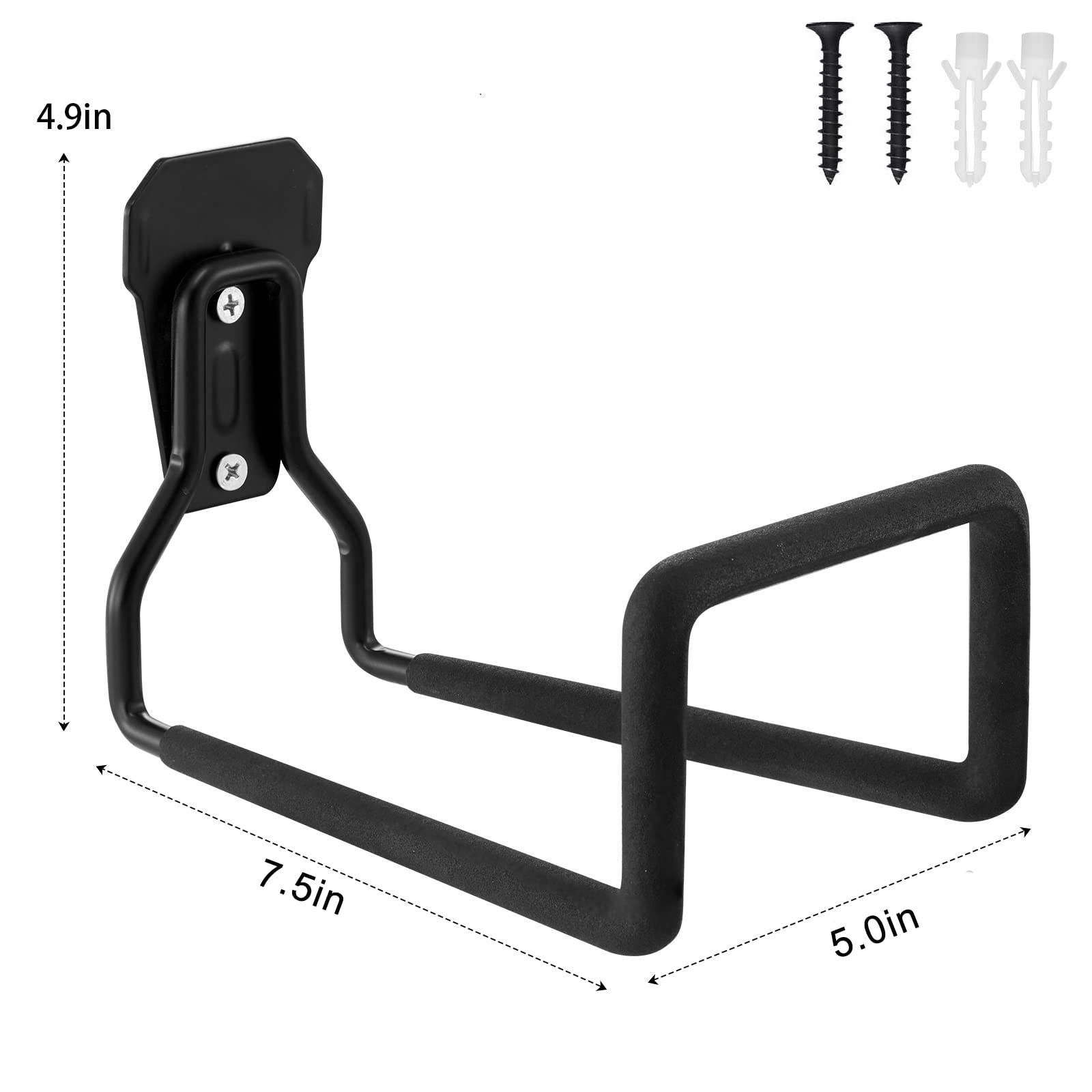 Sageme compact hose bracket 7.5x4.9x5 fits tight spaces.