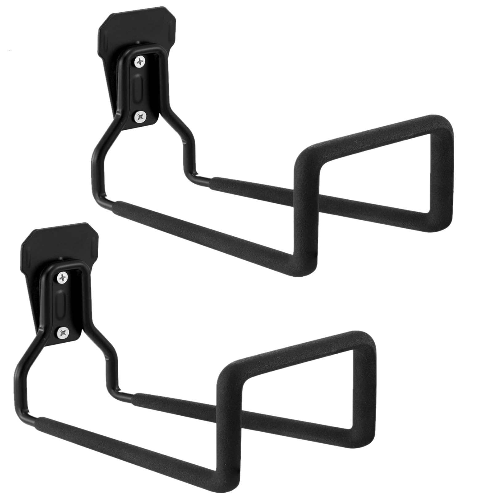 Sageme hose hanger 2-pack on wall mount keeping hoses organized and accessible.