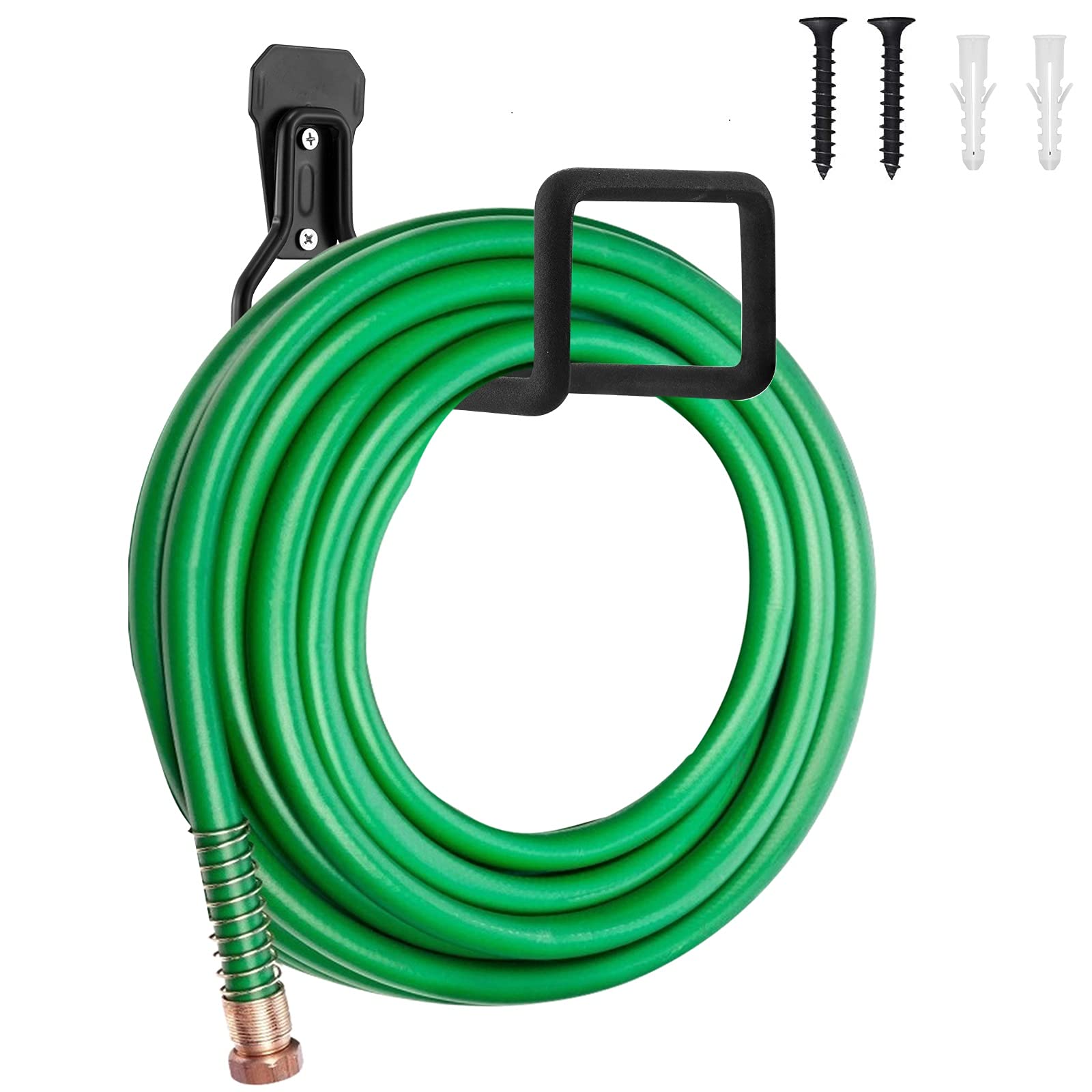 Sageme hose hanger wall mount keeps your hose within easy reach and neatly off the ground.