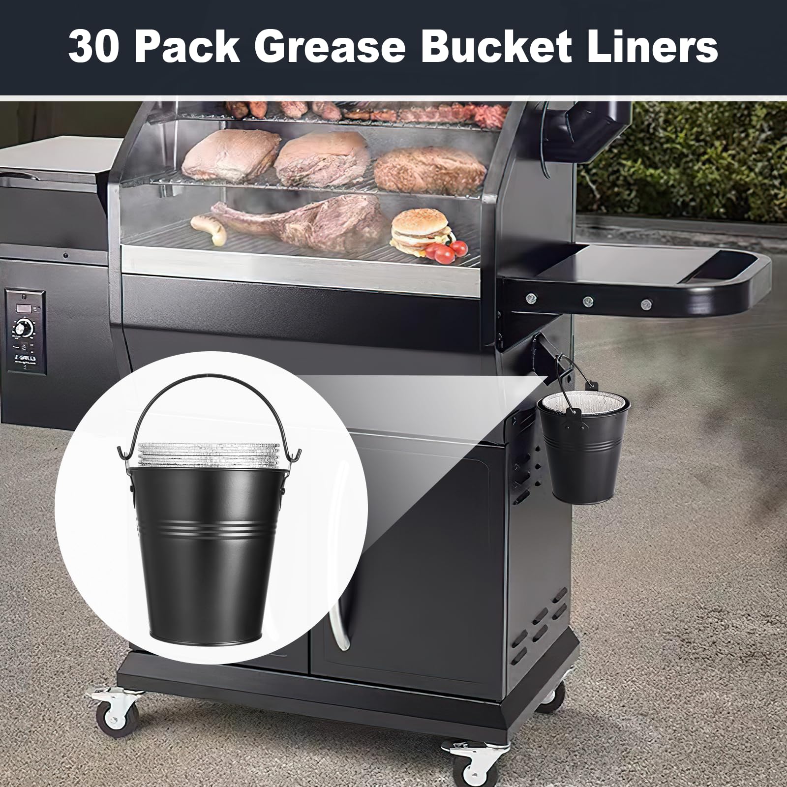 Sageme drip liner speeds post-cook cleanup after grilling.