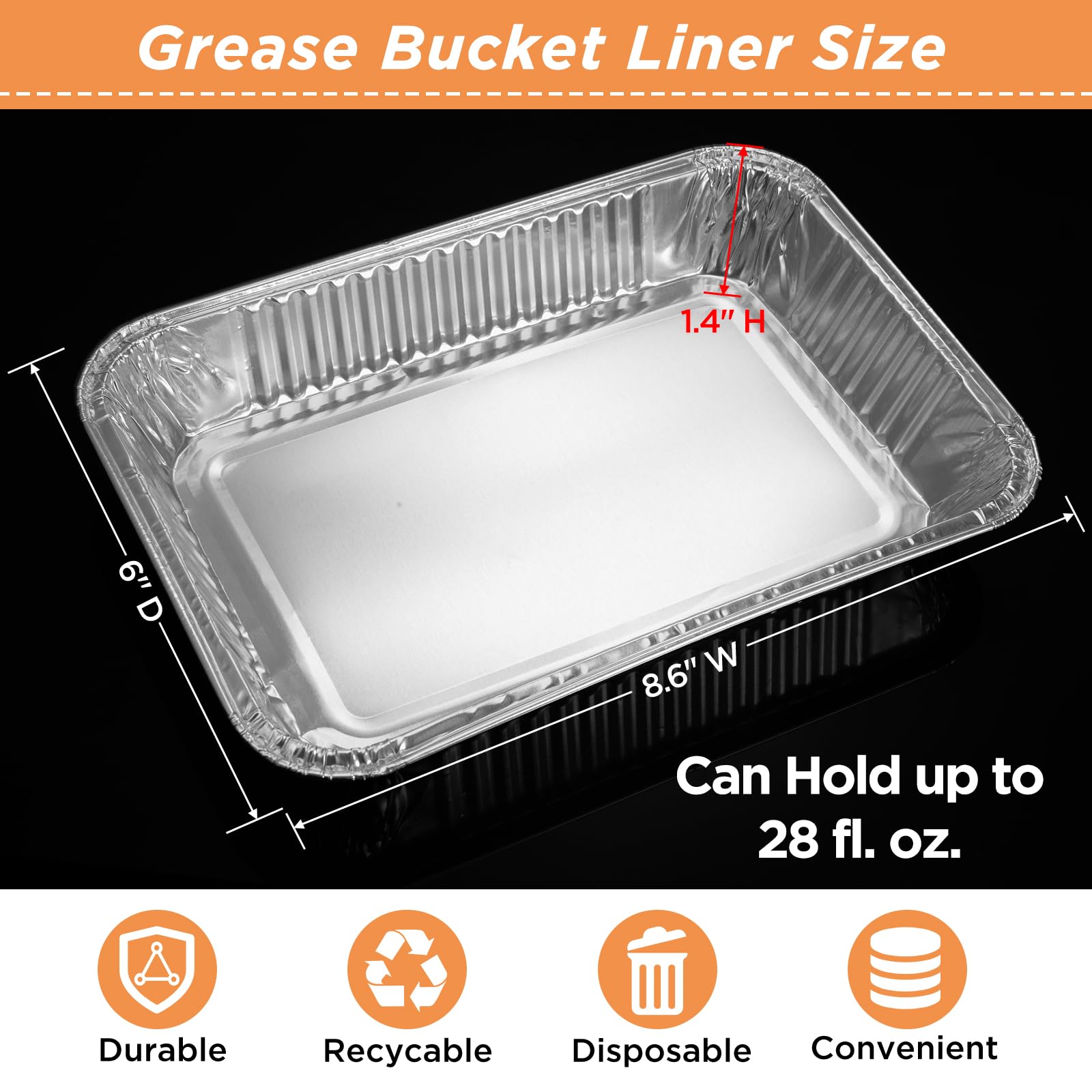 Sageme Weber compatible foil tray fits Spirit and Genesis grills.