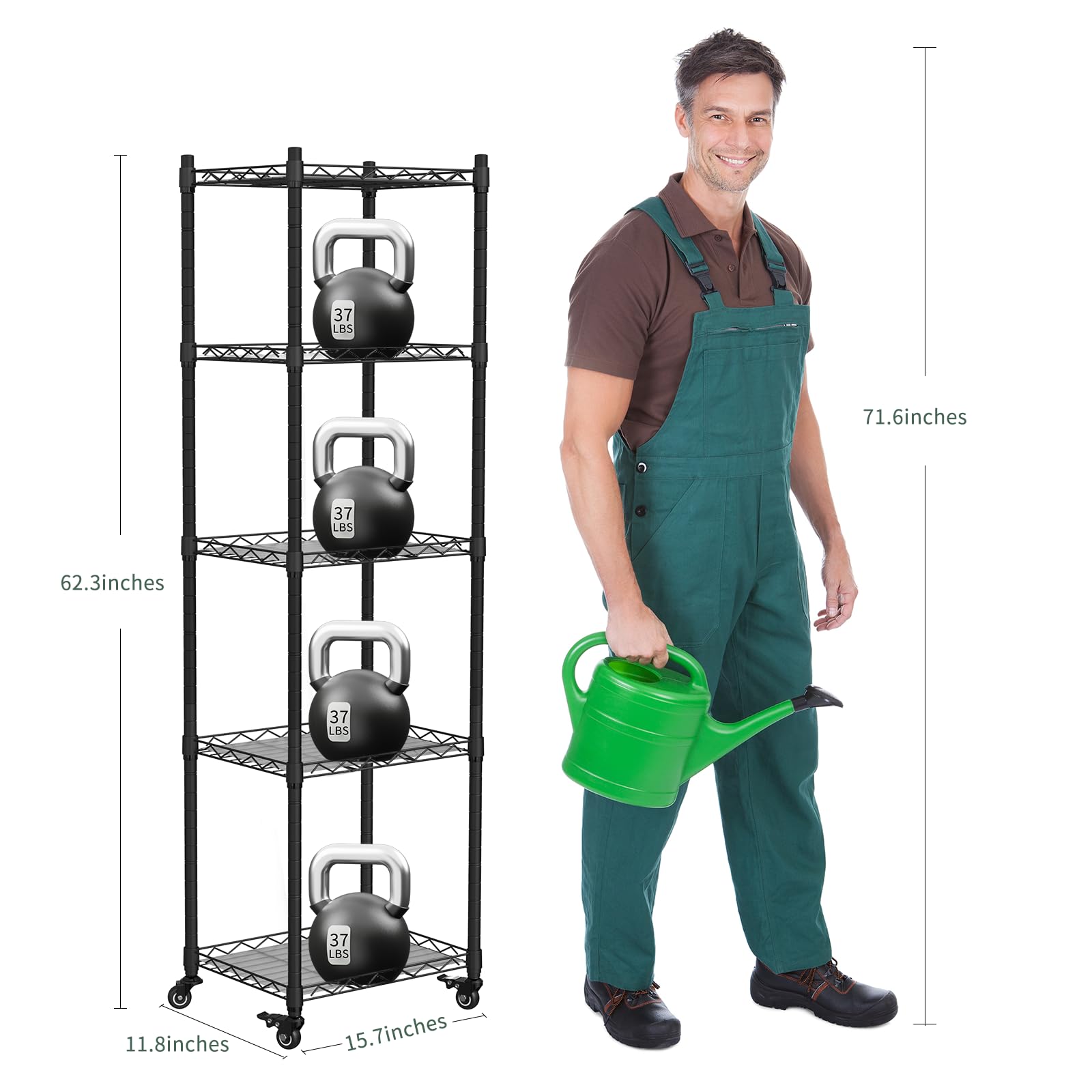 Sagrynfp adjustable shelf spacing to customize plant layouts.