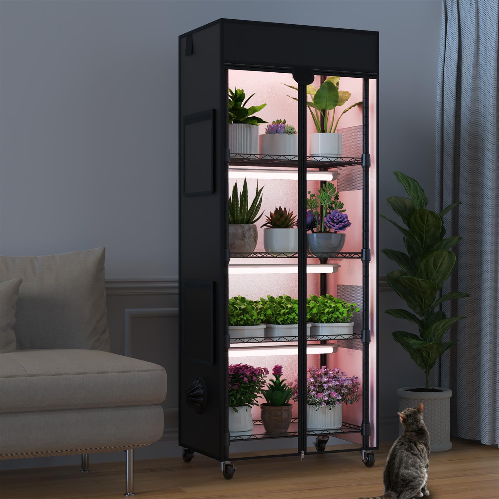 Sagrynfp mesh vents support airflow and humidity control.