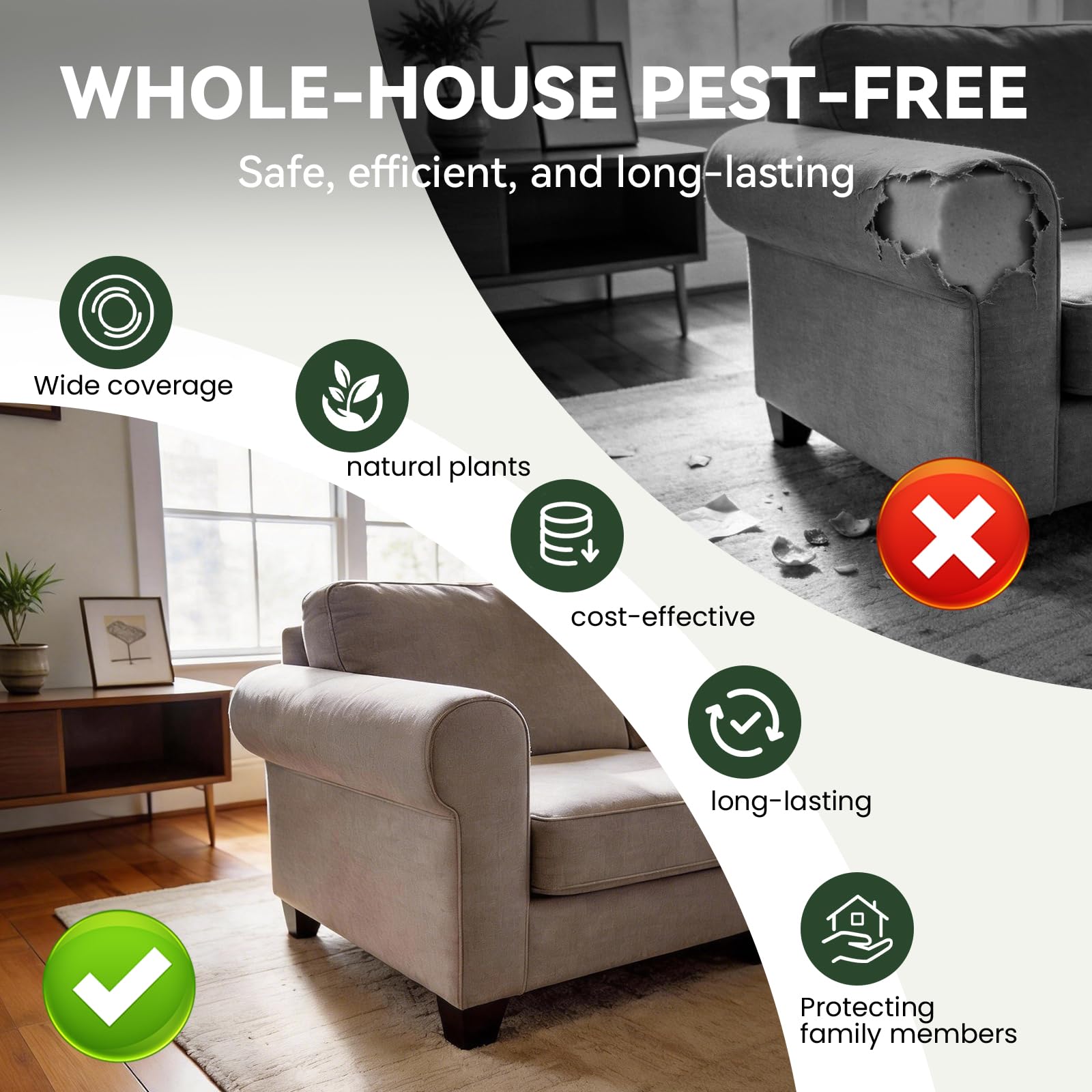 SAHETO Indoor Outdoor use image highlights versatile placement around home.