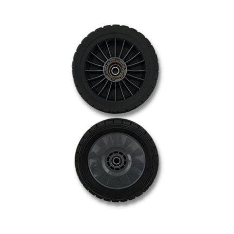 Commercial-grade hard plastic wheels support heavy workloads and long service life.