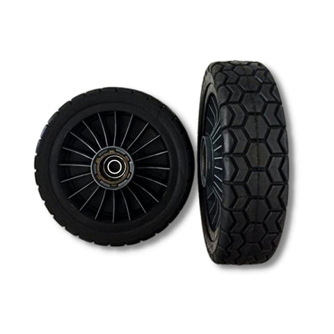 Replacement 42700-VK6-020ZA wheel set for Honda HRC216 with durable commercial-grade bearings.