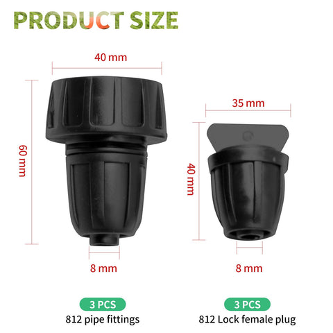 Saihisday barbed threaded end plug creates a durable, leak-resistant seal.