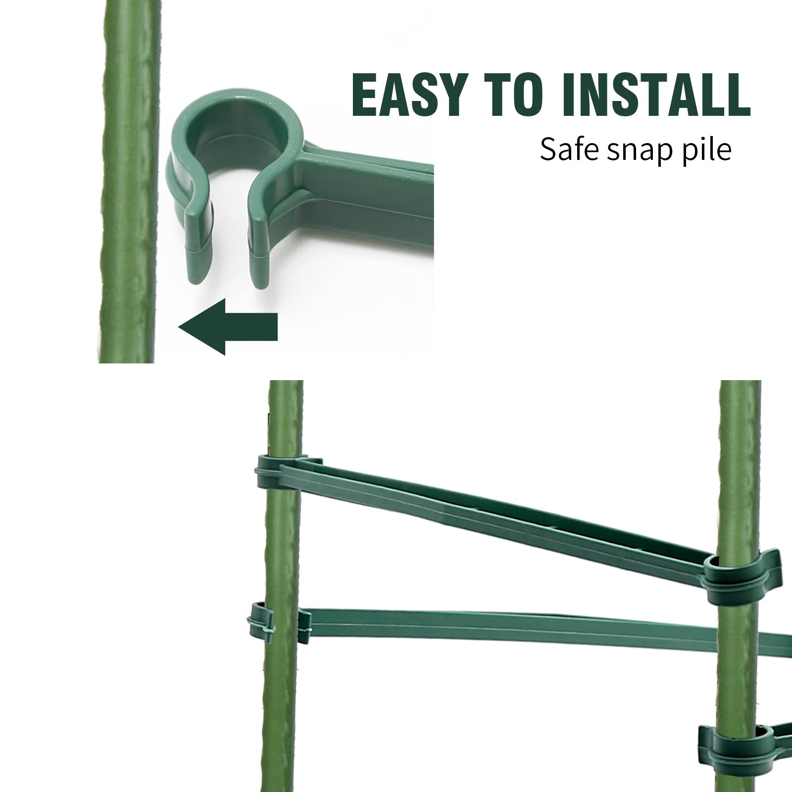 Saihisday bayonet port connectors simplify DIY trellises for gardens.