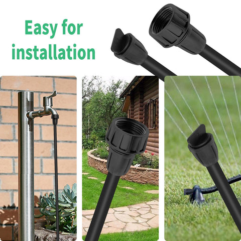 Saihisday non-swivel adapter reduces hose twisting during installation.