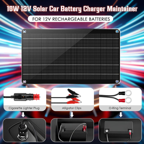 Saillong 12V battery maintainer with cigarette lighter plug for quick connect.