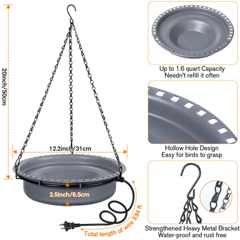 Saillong heated base with enclosed element for safe use