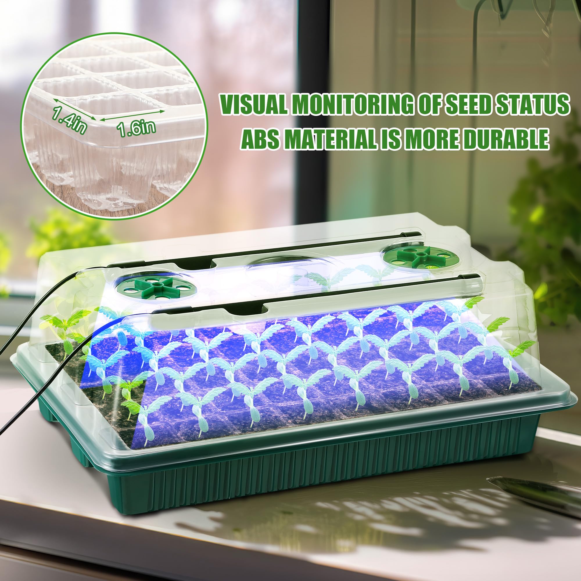 Saillong durable, reusable plastic makes this kit a long-lasting indoor gardener companion