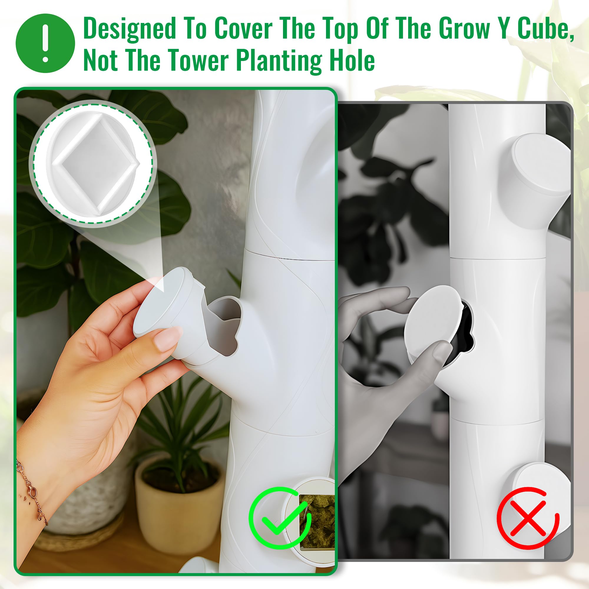 Saillong Gardyn yPod cap demonstrates hydroponic protection against environmental factors.