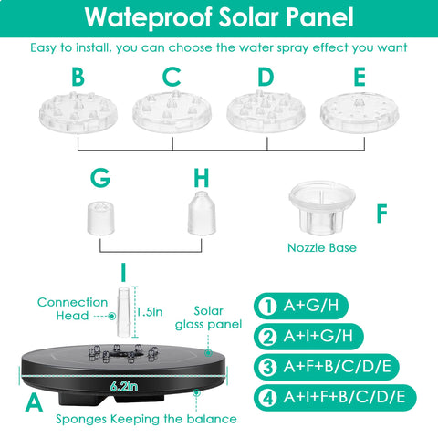 Saillong six-nozzle system lets you customize pond water shapes.