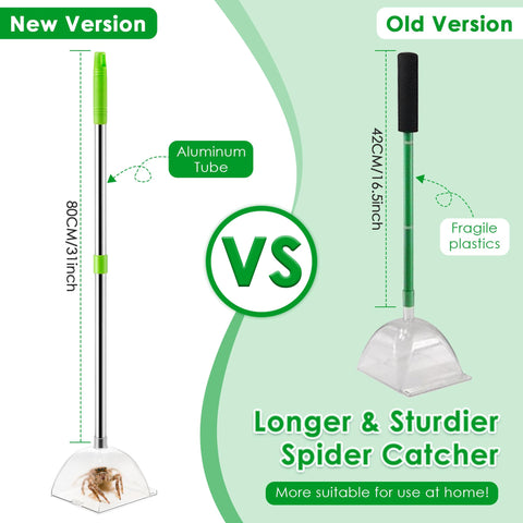 Saillong spider catcher in use with safe release after capture.