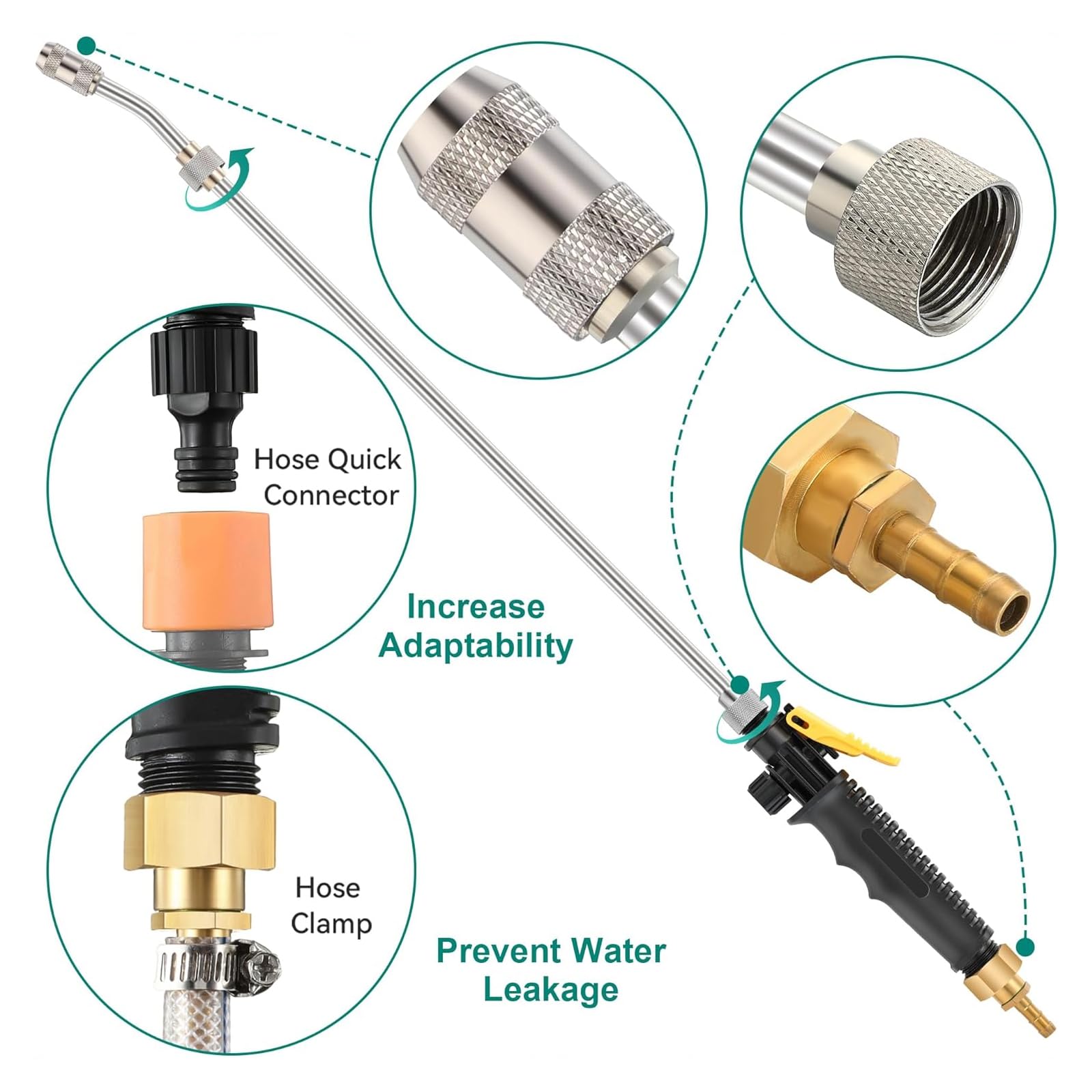 Saillong 3/8-inch hose compatibility for flexible setup