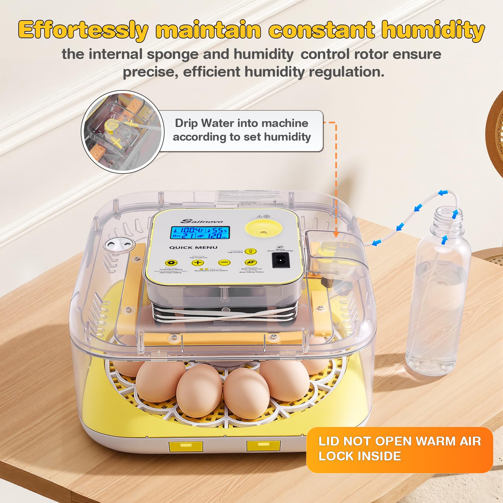 Sailnovo 360-view chamber lets you monitor eggs from all angles during development