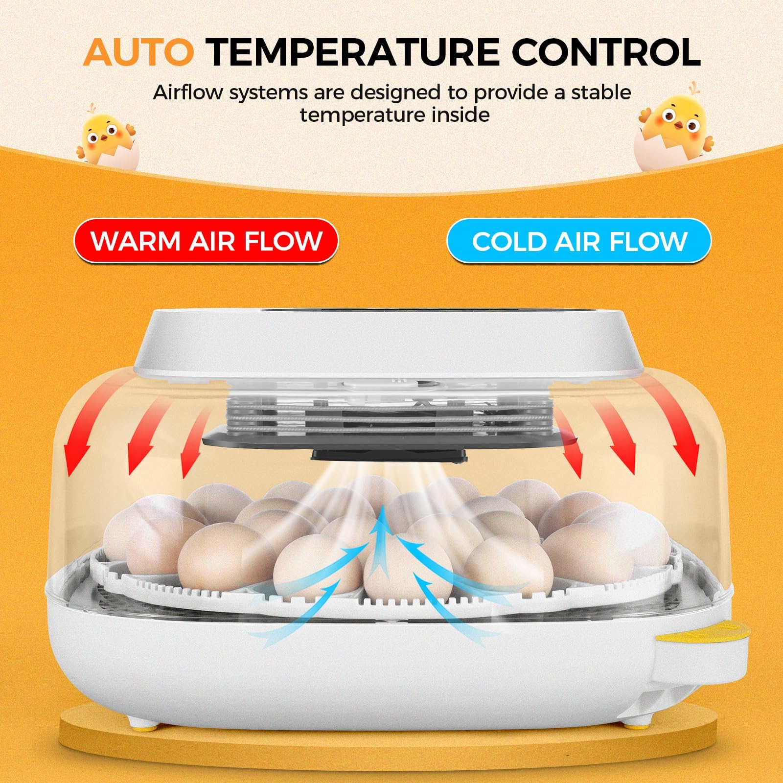 Sailnovo incubator with automatic egg Turner reducing manual handling