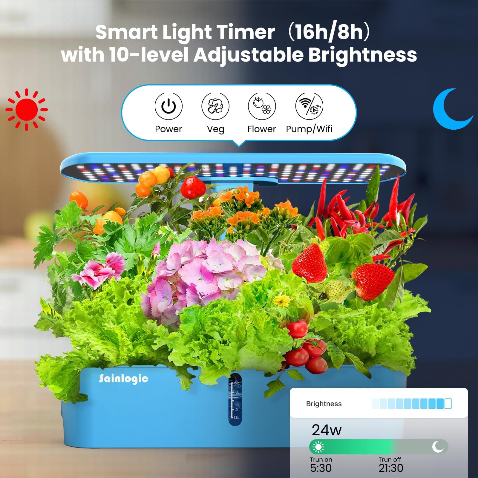 Sainlogic auto timer controls light and irrigation with ease