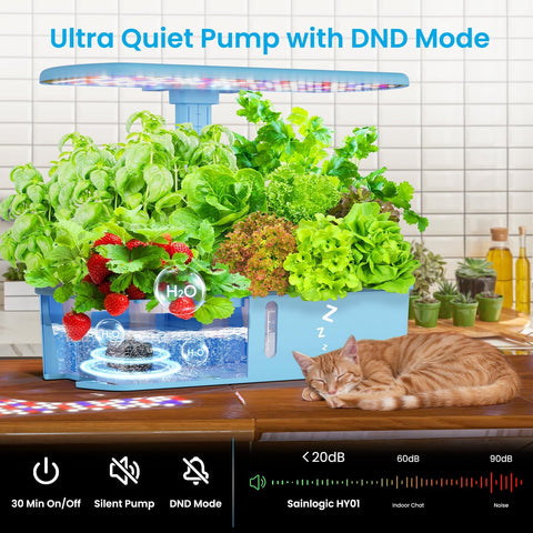 Sainlogic silent pump provides quiet watering for home gardens