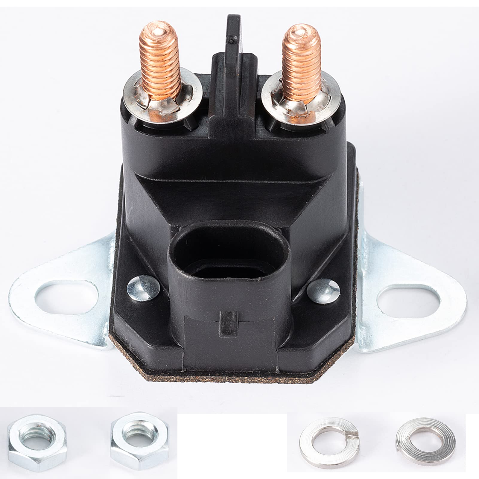 Saiyugty 12V starter solenoid with dense brass coils for quick engagement and reliability.