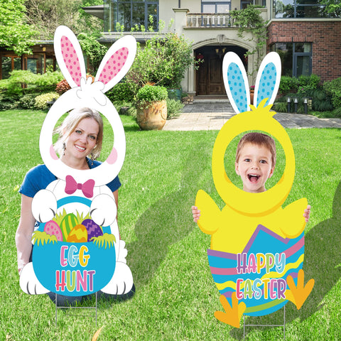 Sakayo large Easter signs create high-visibility focal point in yards