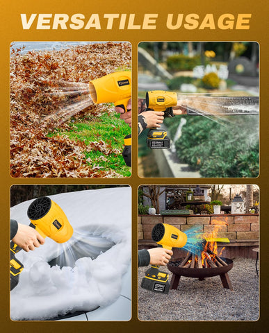 Saker high airflow 260 CFM blasts leaves and debris efficiently