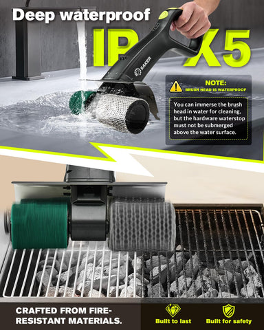 Saker 7-piece accessory set provides ready-to-use grilling tools from the start.