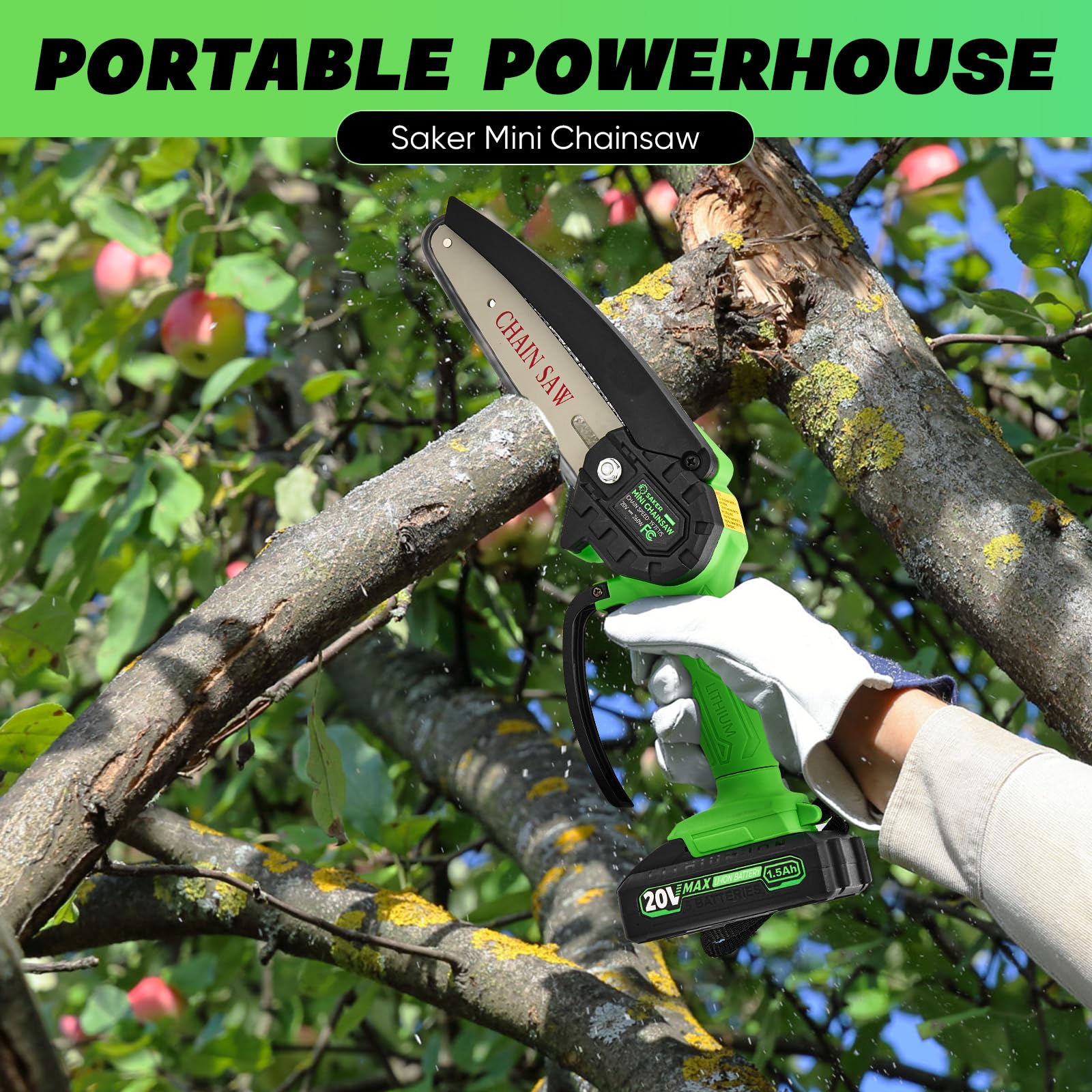 Saker chainsaw battery charging time and quick power