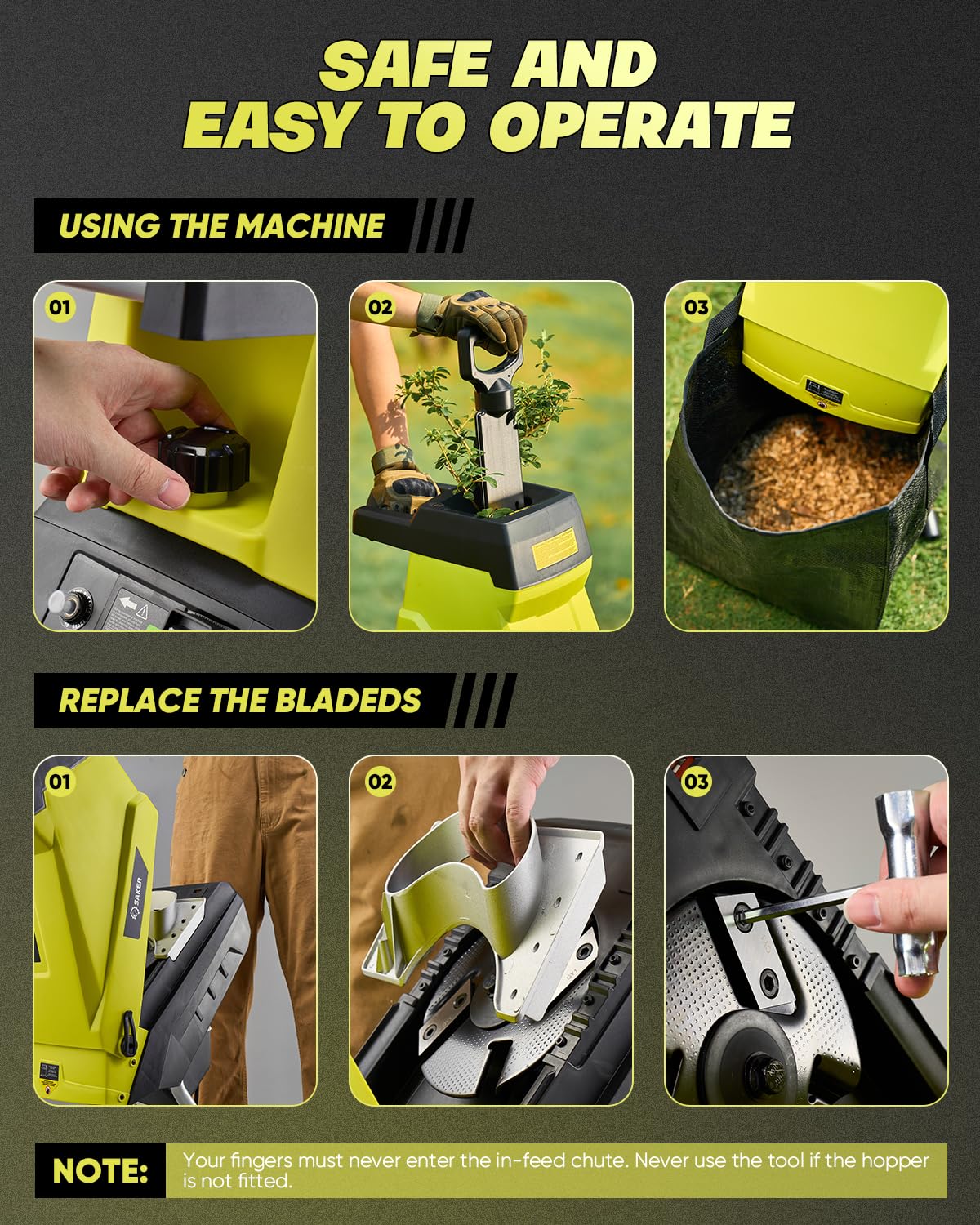 Saker compact frame fits in tight spaces.