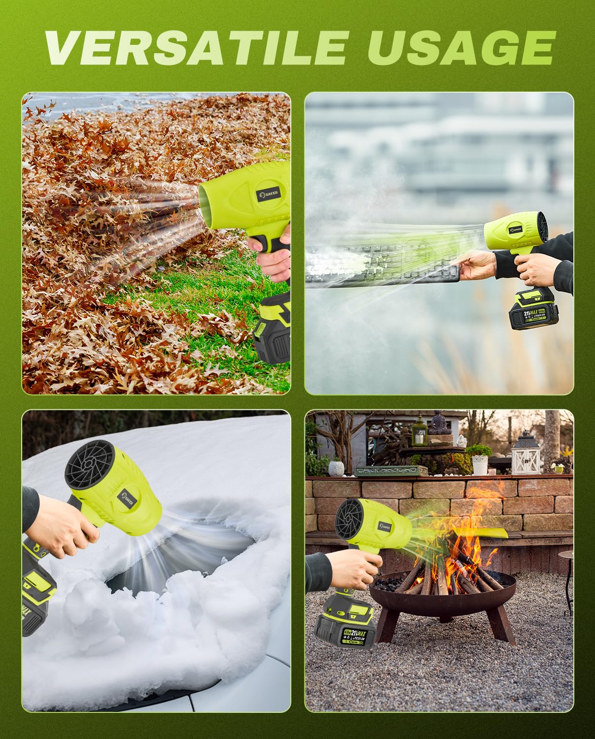 Saker compact portable design for easy handling and transport