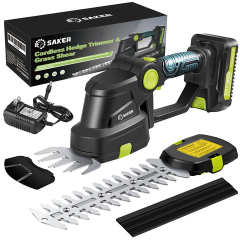 Saker cordless hedge-trimmer long blade for precise hedges