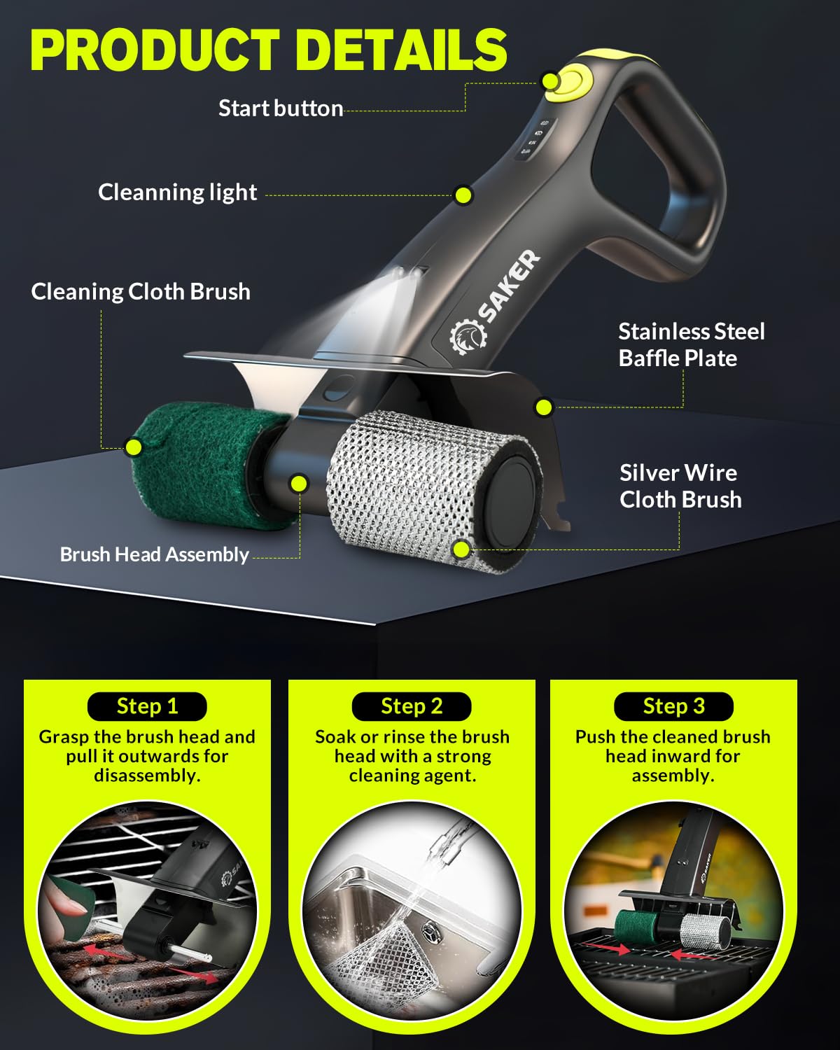 Saker grill cleaning gift idea for enthusiasts and dads who love outdoor cooking.