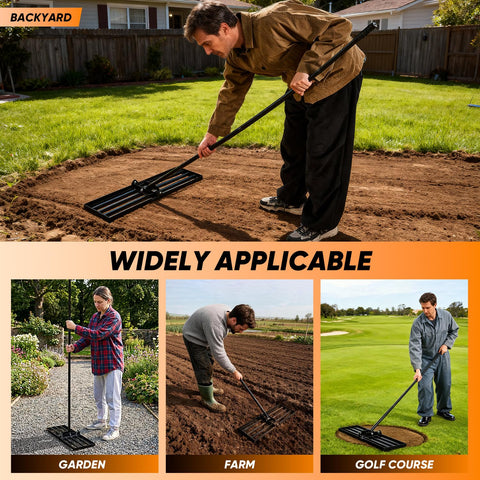 Saker Lawn Leveling Rake easy assembly and low maintenance